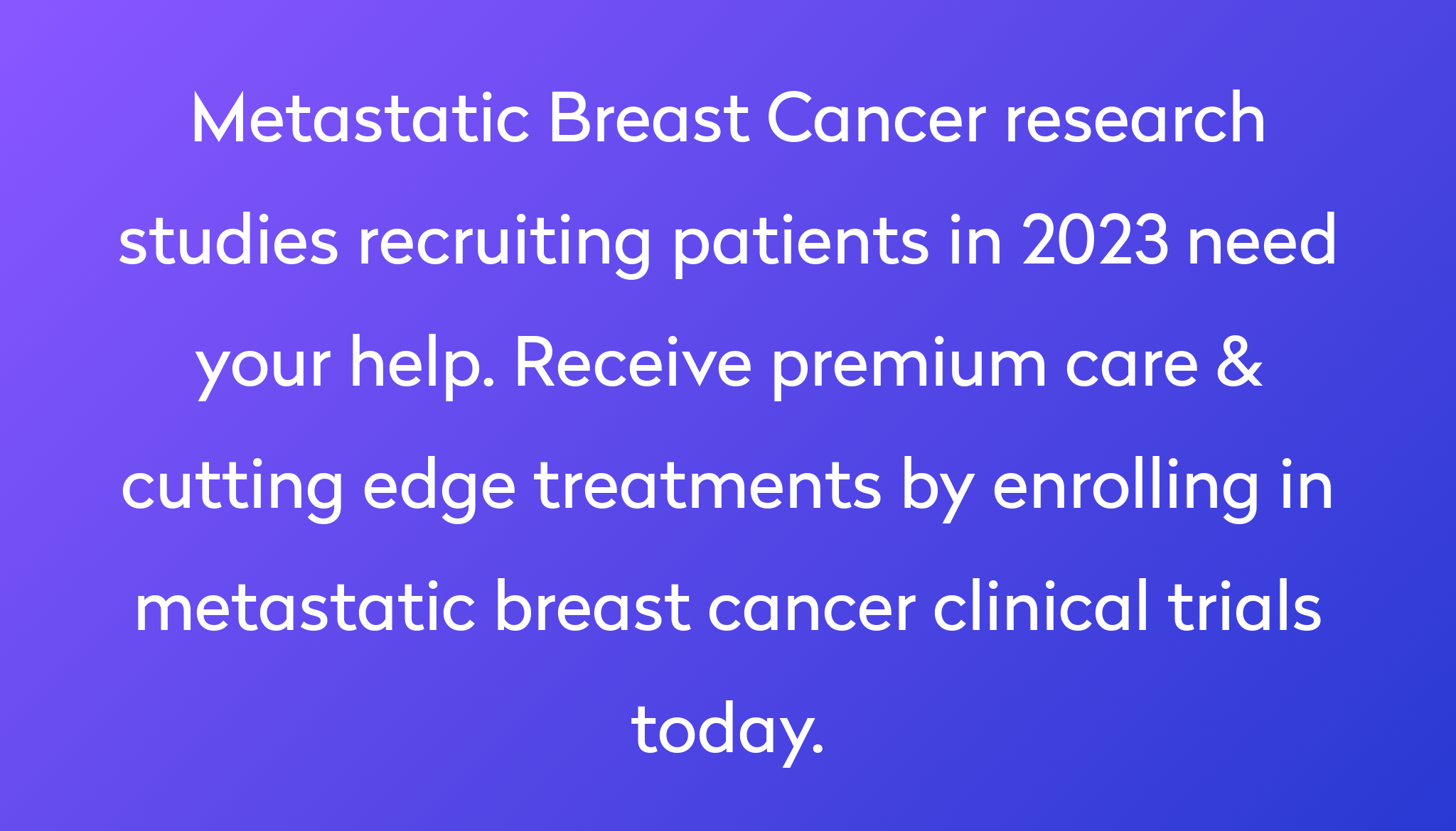 metastatic breast cancer research papers